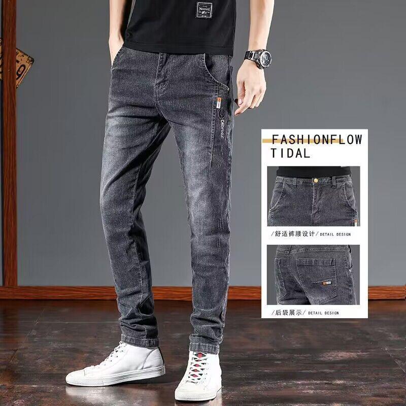 Quần Jean Co Giãn, Quần Mỏng Dáng Ôm, Dành Cho Nam Giới, Mỏng Mùa Hè, Phong Cách Hàn Quốc, Quần Dài Thường Ngày Hợp Xu hướng Xu Hướng 2024 Hàng Mới Về 7