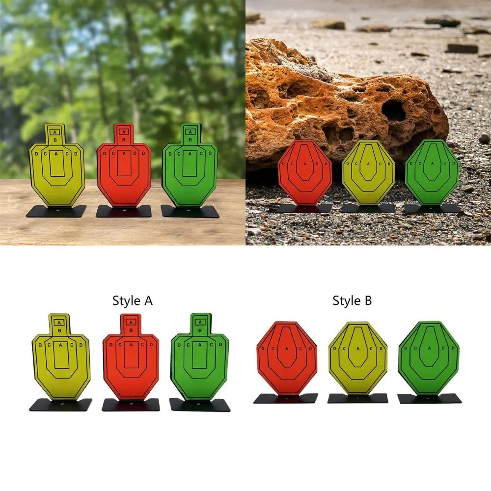 3Pcs Mini Targets Metal Target Wargame Hunting Silhouette Target ...
