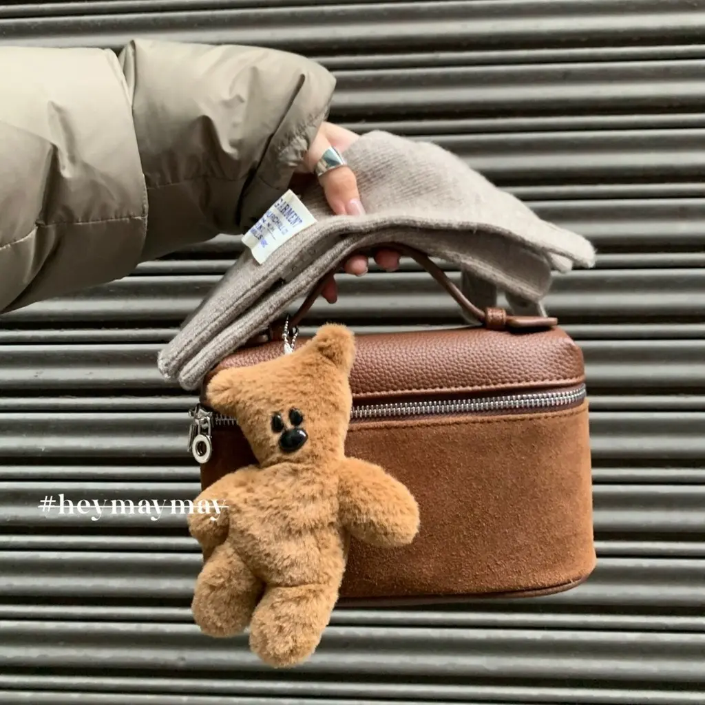 Teddy Bear Squeaks Mr. Bean Pendant High Value School Bag Pendant Doll Gift to Girlfriend