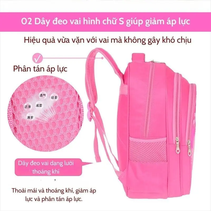 (Sẵn HCM) Tổng hợp các mẫu balo thỏ cho bé gái, balo mầm non dễ thương, cặp đi học chống gù lưng chống thấm nước cho bé 5