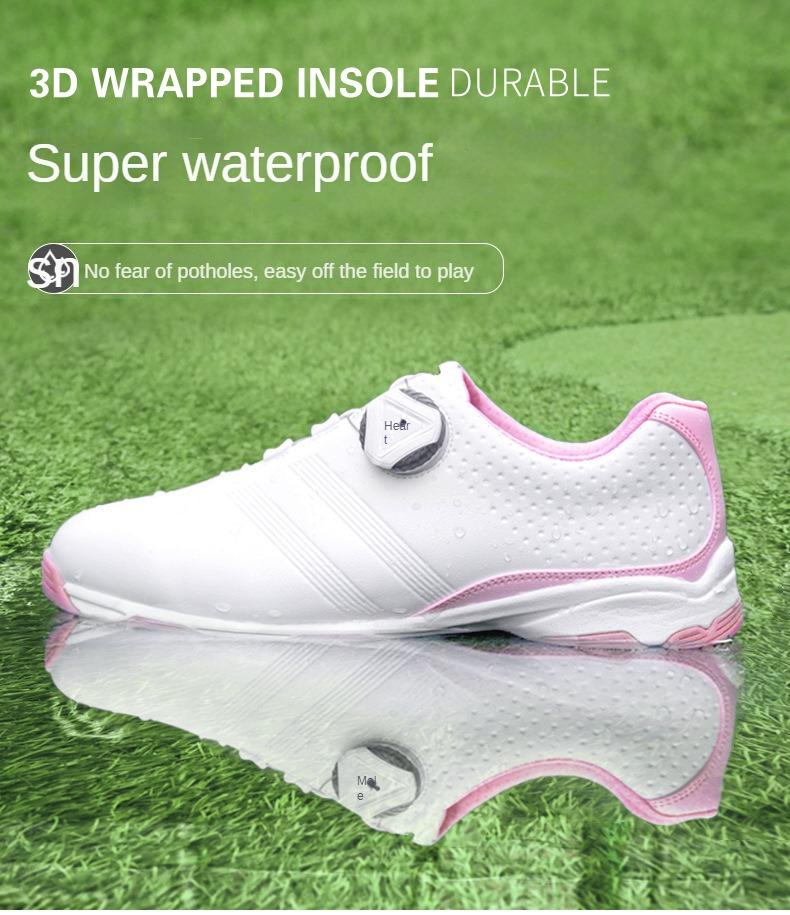 Product Introduction of GM 2024, women's golf shoes, waterproof, turn-lock clasp shoelace shoes, comfortable breathable casual sneaker Trainers Footwear Sports Shoes Rubber Runner Athletic Training 8