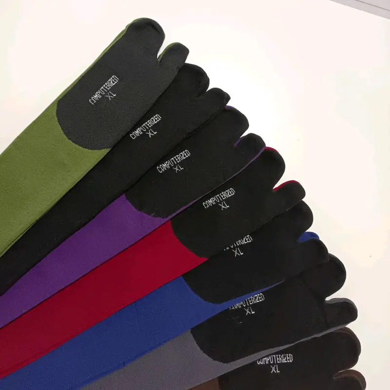Lusinan Kaus kaki jempol polos XL EXTRA panjang selutut / Kaoskaki muslimah wanita dewasa / jempol muslimah / bahan nylon spandek /  tawaf umroh /  ibu pengajian Muslim Hitam dan banyak warna Coklat muda non Motif 2