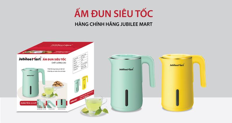Product Introduction of Ấm Đun Nước Siêu Tốc JubileeMart 3 Lớp Cách Nhiệt Chống Bỏng Inox 2.3 Lít 4