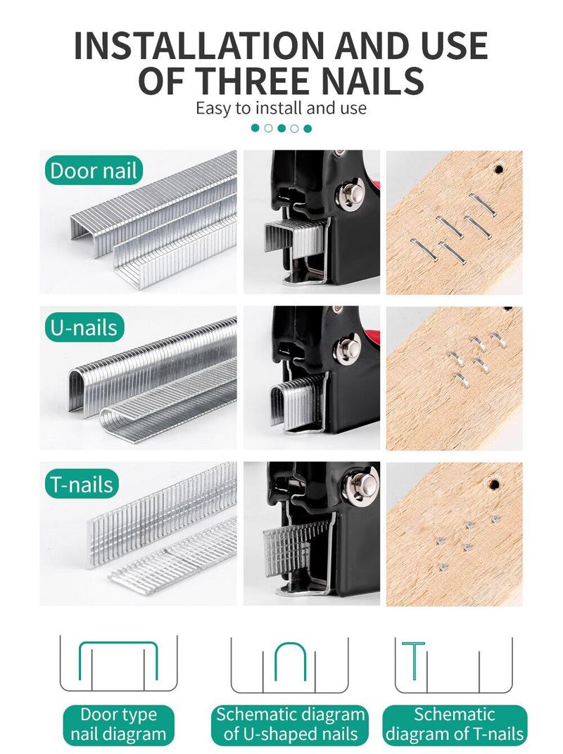 Product Introduction of Dụng cụ kim bấm cho gỗ kim loại thép không rỉ trang trí nhà cửa (miễn phí 600 ghim) 55