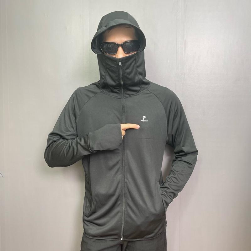 [ACN04.] Áo chống nắng 1 lớp nam nữ  big size Có 4 màu 4 size M L XL XXL Thun Sport Trang Phục Đen Chống Nước Fish