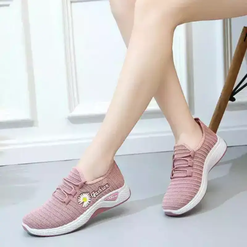 sepatu wanita import rajut korean style lentur SW-03 1
