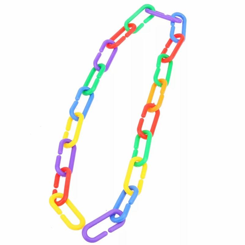 Math Chain Links Rantai Mainan Plastik Untuk Belajar Berhitung / Pola Warna 4