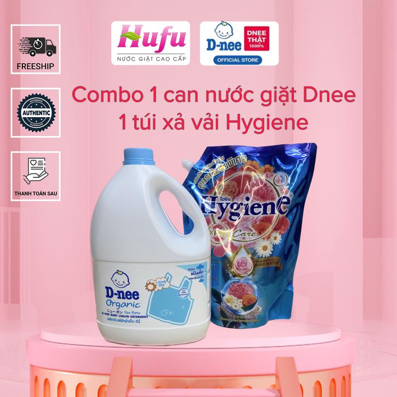COMBO Nước Giặt D-NEE (tự chọn màu)+ xả vải Hygiene Nội Địa  - Ghi vào ghi chú giúp em lấy màu gì nhé! Cho Bé baby nuoc  giat nuoc  giat   em