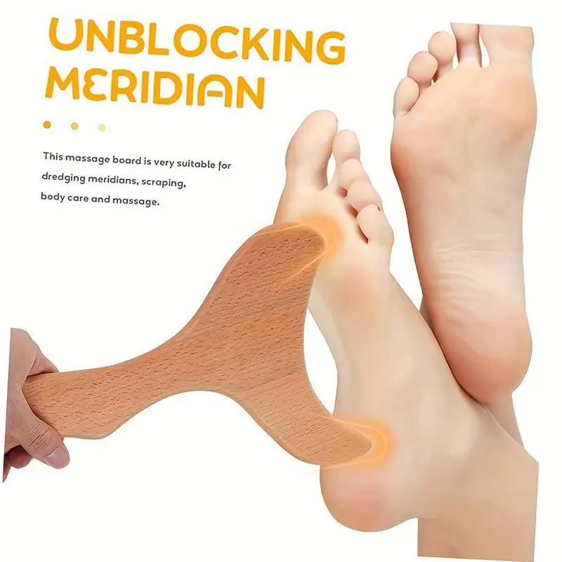 Wooden Massage Tool Set, 2 Counts/set Manual Massage Tool, Body Shaping Tool, Muscle Relaxation Tool, Suitable for Home and Professional Use,  Skincare Tools 2