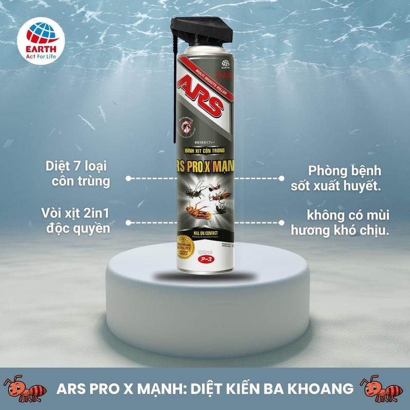 Xịt Muỗi, côn trùng ARS Pro Mạnh 500 ml Không mùi