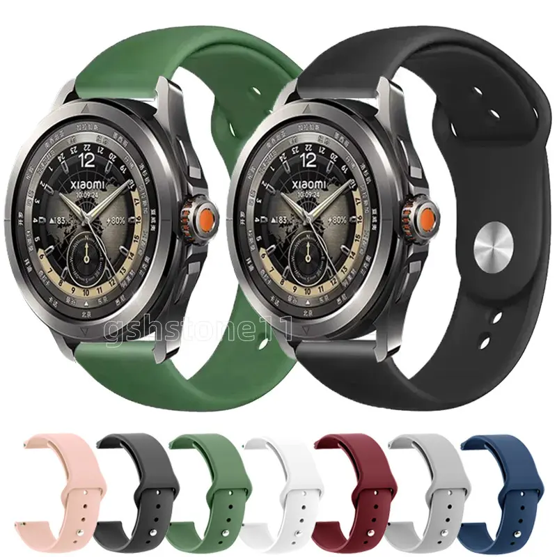 Silicone Strap Band Accessories Replacement Bracelet For Xiaomi Watch S4 / S3 / 2 Pro / S1 Active / S1 Pro / Mi Watch Color Soft Sports Replacement Bracelet band