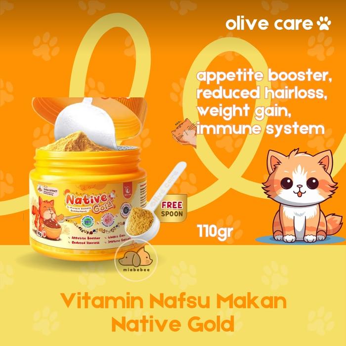 Native Promo Olive Care Native + GOLD Vitamin Plus Kucing / Hi Protein Dietary ...
