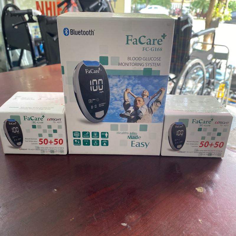 Que Test  faCare 50 test + 50 kim cho máy đo tiểu đường faCare 2