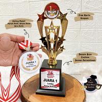 Gambar Trophy dan Medali 17 Agustus Hadiah Lomba Kemerdekaan Piala Penghargaan - Trophy dan Medali dari Bonekahandmadesukasuka Kab. Sukoharjo 4 Tokopedia