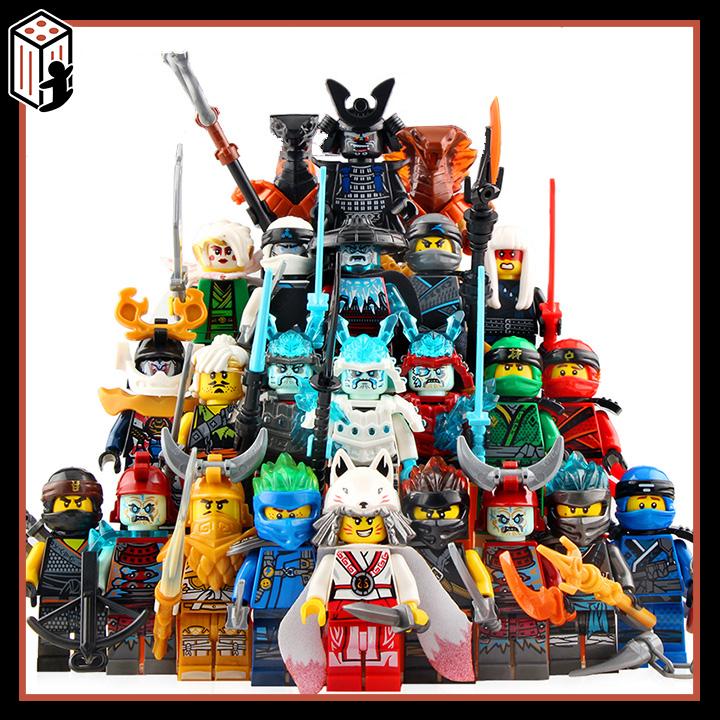Ninja Combo Mô Hình Lắp Ráp Shinobi Samurai Ninja Phantom Minifigures Sư Phụ Wu Full Nhân Vật