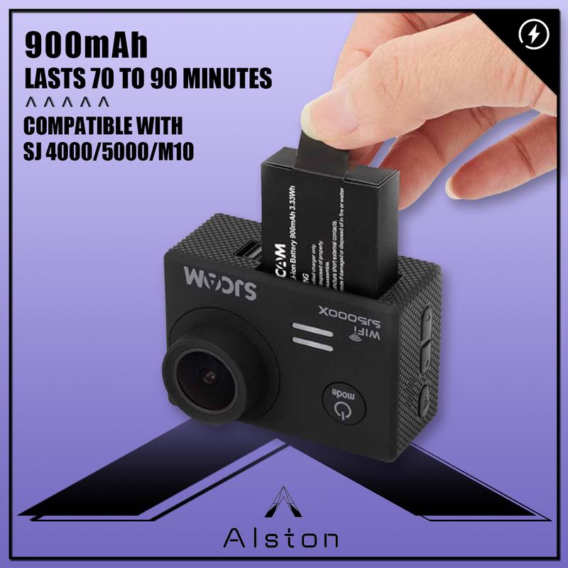 Action Camera Battery Digital Camera Battery 900mAh Lasts 70 - TikTok ...