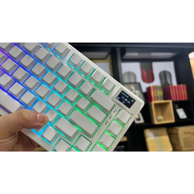 Monka 3075 V2 Pro - Bàn phím cơ Monka 3075 V2 Pro Mạch Xuôi (Led RGB, Kết Nối 3 Mode, Màn Hình LCD) - Uni Official Store