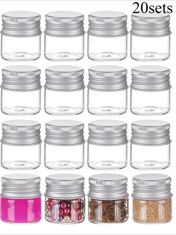 Glass Empty Cosmetic Container, Glass Storage Bottles for Jewelry Making Display 0