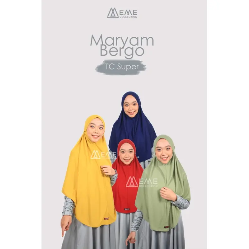 HIJAB  MEME BERGO MARYAM UKURAN XL 1
