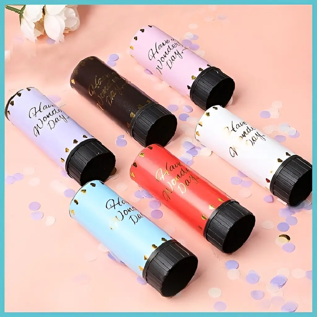 Pháo giấy kim tuyến mini trang trí sinh nhật sự kiện đám cưới