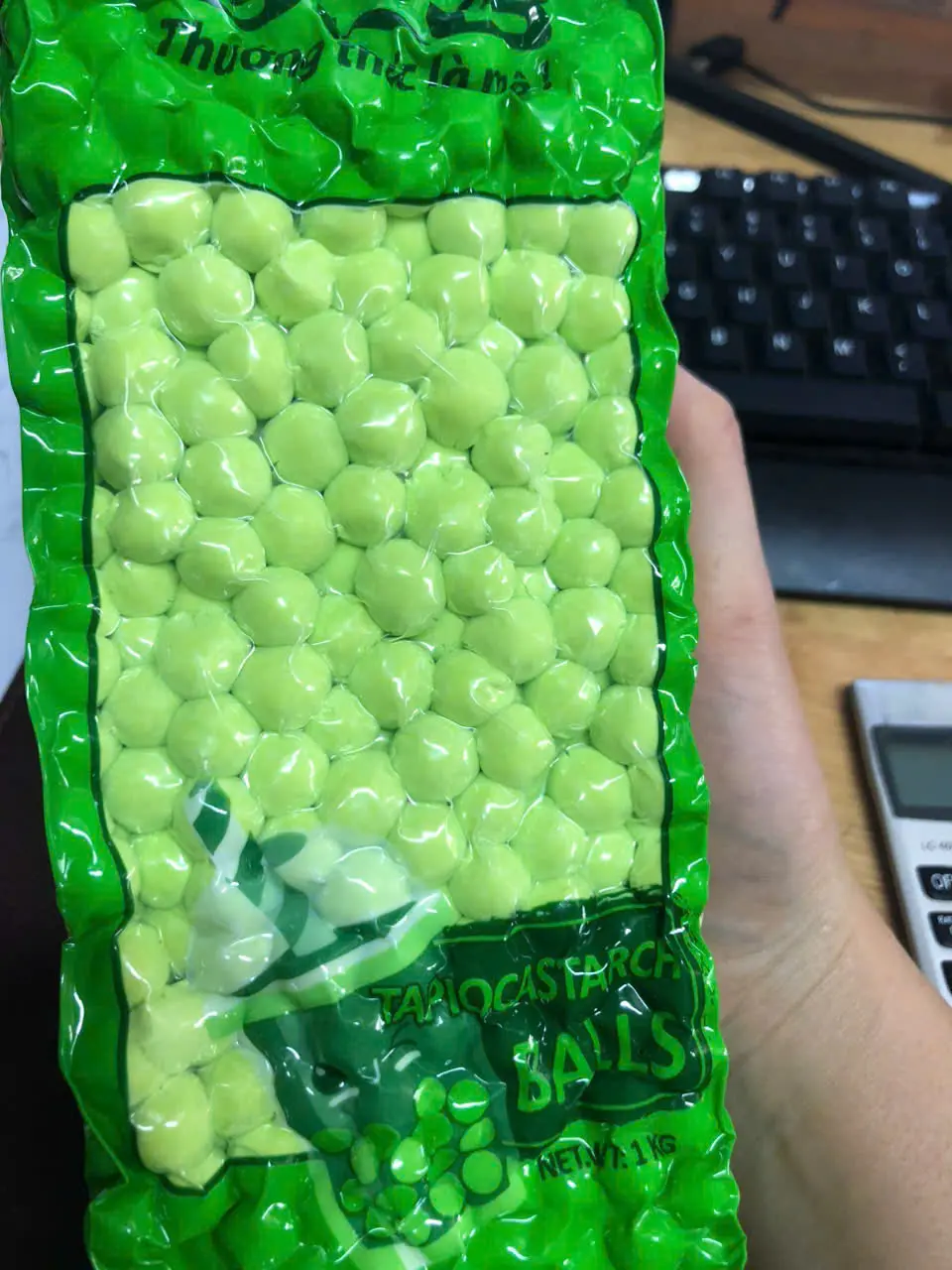 [TREND CỐM] Trân Châu Cốm BKB Gói 1kg -Dẻo dai, thơm lừng -Trà sữa cốm thơm ngon.