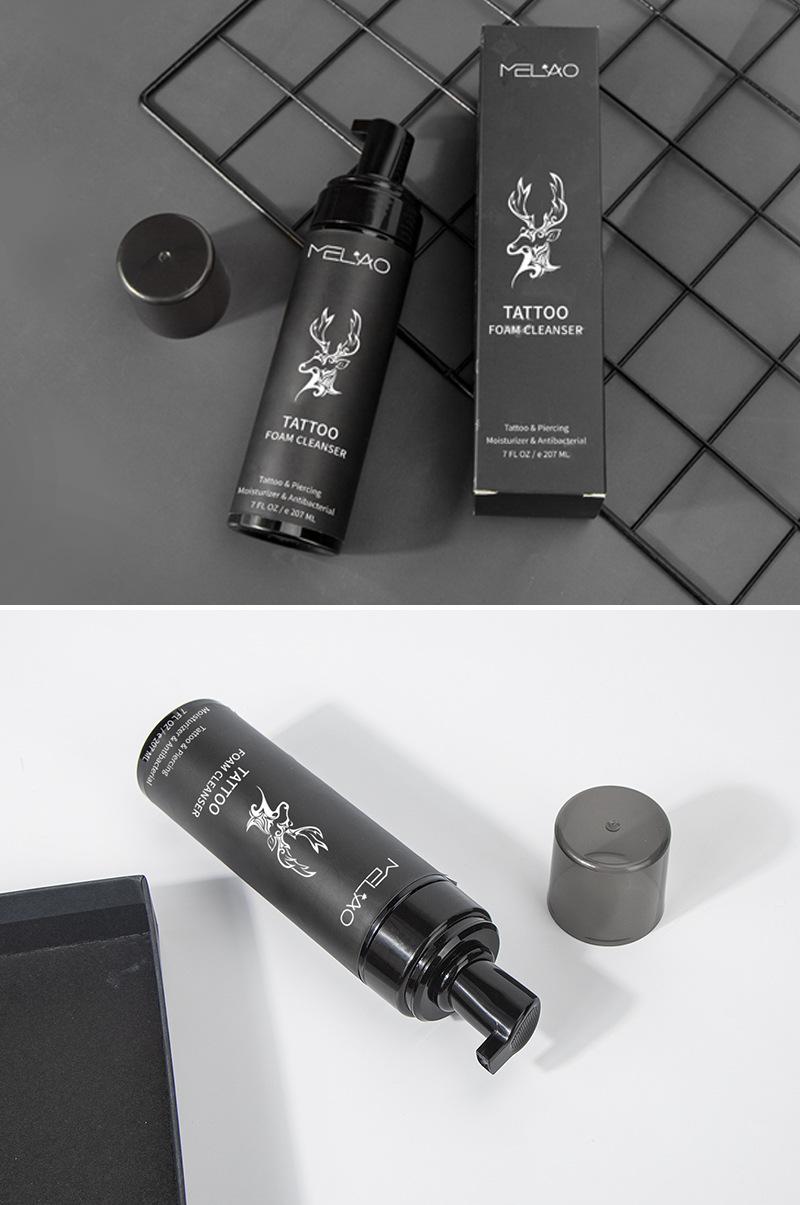 Product Introduction of Tattoo Cleaning Mousse Tattoo Foamed Cleaner European and American Tattoo Care Moisturizing Soothing Cream 7