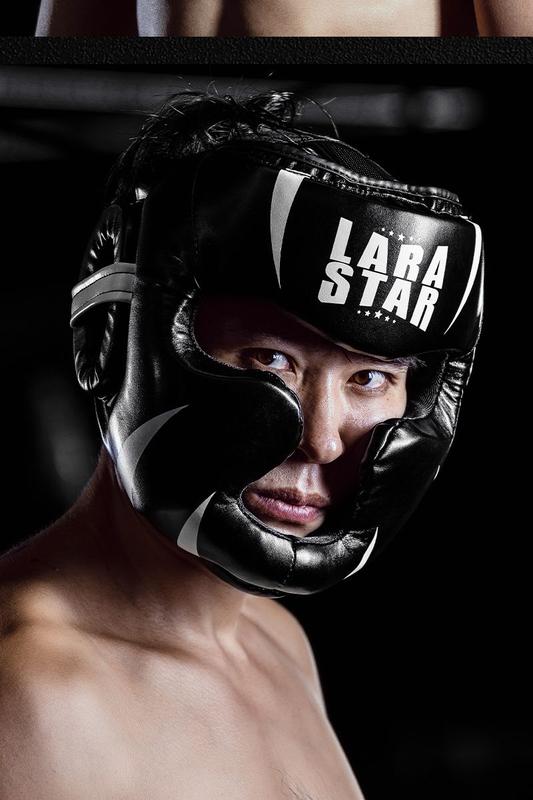 Product Introduction of Laura Star 3133 Boxing Head Guard Taekwondo Helmet Men and Women Sanda Muay Thai Fighting Training 8