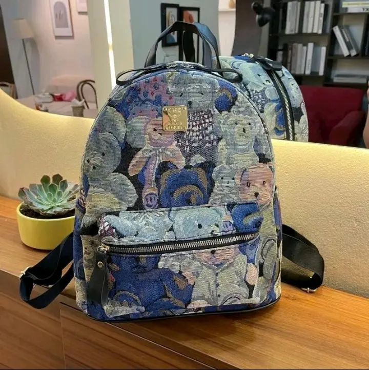balo đi học đi làm đi chơi đựng sách vở laptop iPad Đựng Laptop Da Bag Tim gấu frisip