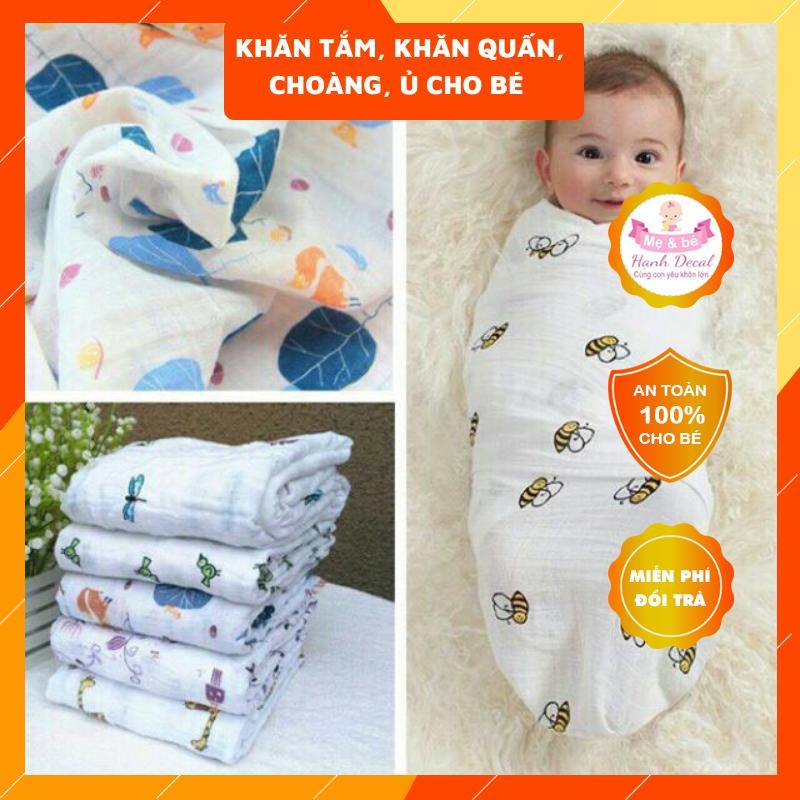 khăn xô tắm 2 lớp  cho trẻ em khăn tắm adenn cotton cho bé sơ sinh và trẻ nhỏ khăn mền cho bé 