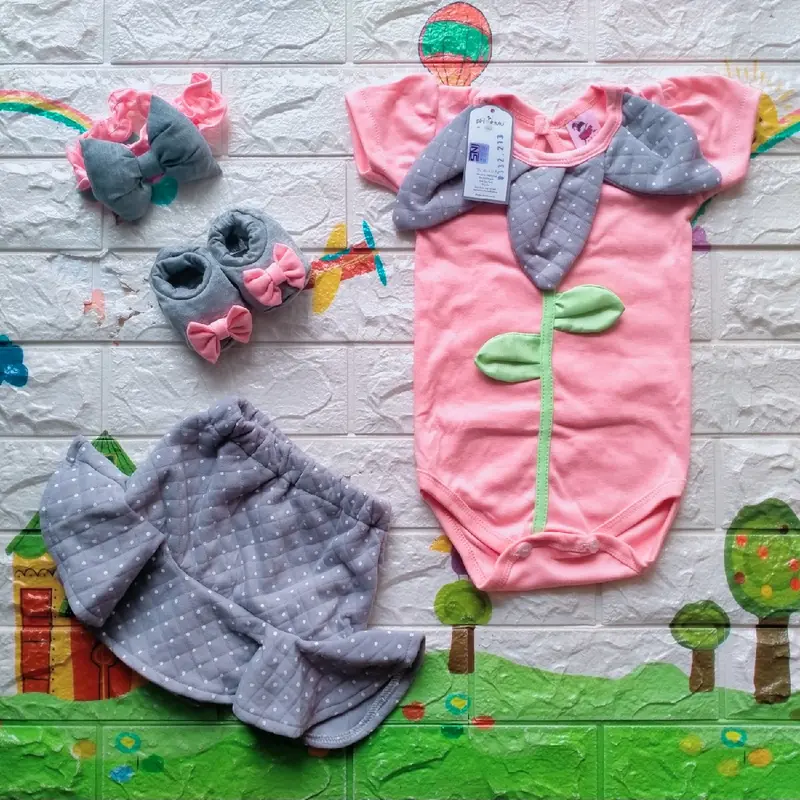 BAJU BAYI Perempuan 0 6 bulan Cewek Setelan JUmper anak Newborn Newbron untuk Akikah Pesta Formal Newbron Pakaian bayi Perempuan cewek SET rok tutu baru lahir Free Bonus Bandana sepasang sepatu umur 0 1 2 3 4 5 Bulan bayi cewek Viral Hits Pekanbaru  PKU 3