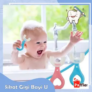 Promo Sikat Gigi Silikon U Bayi Anak Bentuk U Training tooth brush baby silicon type U 360 sikat gigi serbaguna kebersihan mulut Cod