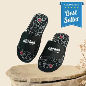 Sandal Rematik SELOP Slop Kokop Terapi Refleksi Kaki Pria Wanita Hitam Kualitas Terbaik Sandal Kesehatan