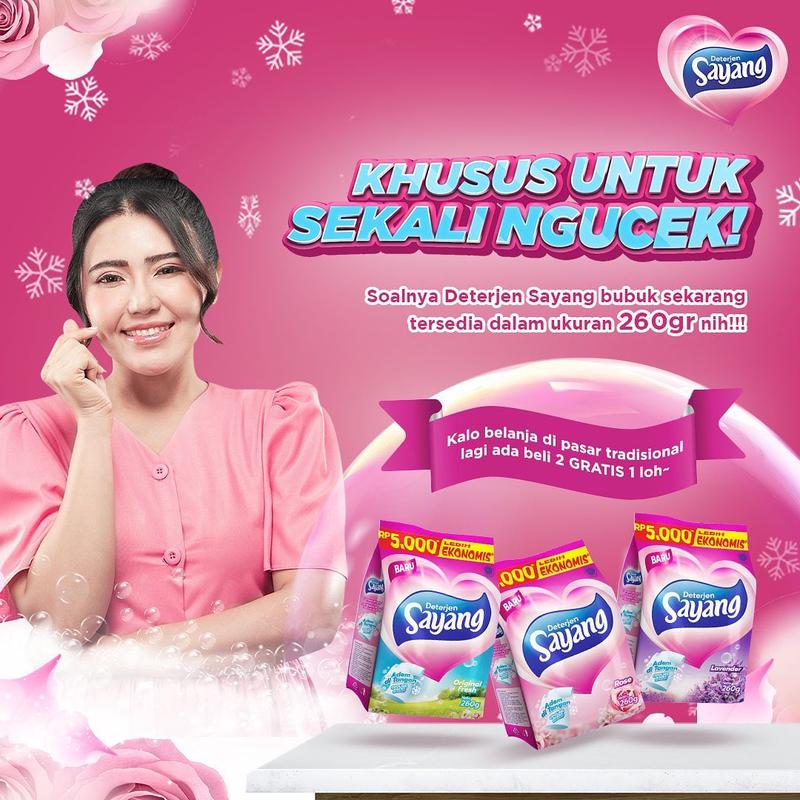 [SERBU] Sayang Original Fresh Powder Cuci Detergent 260g 2