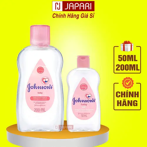Dầu Massage Cho Em Bé Johnson's Baby - Dầu Dưỡng Da Body Johnson's Baby Oil - Dầu Mát Xa Cho Trẻ Sơ Sinh Johnson Baby - Japari
