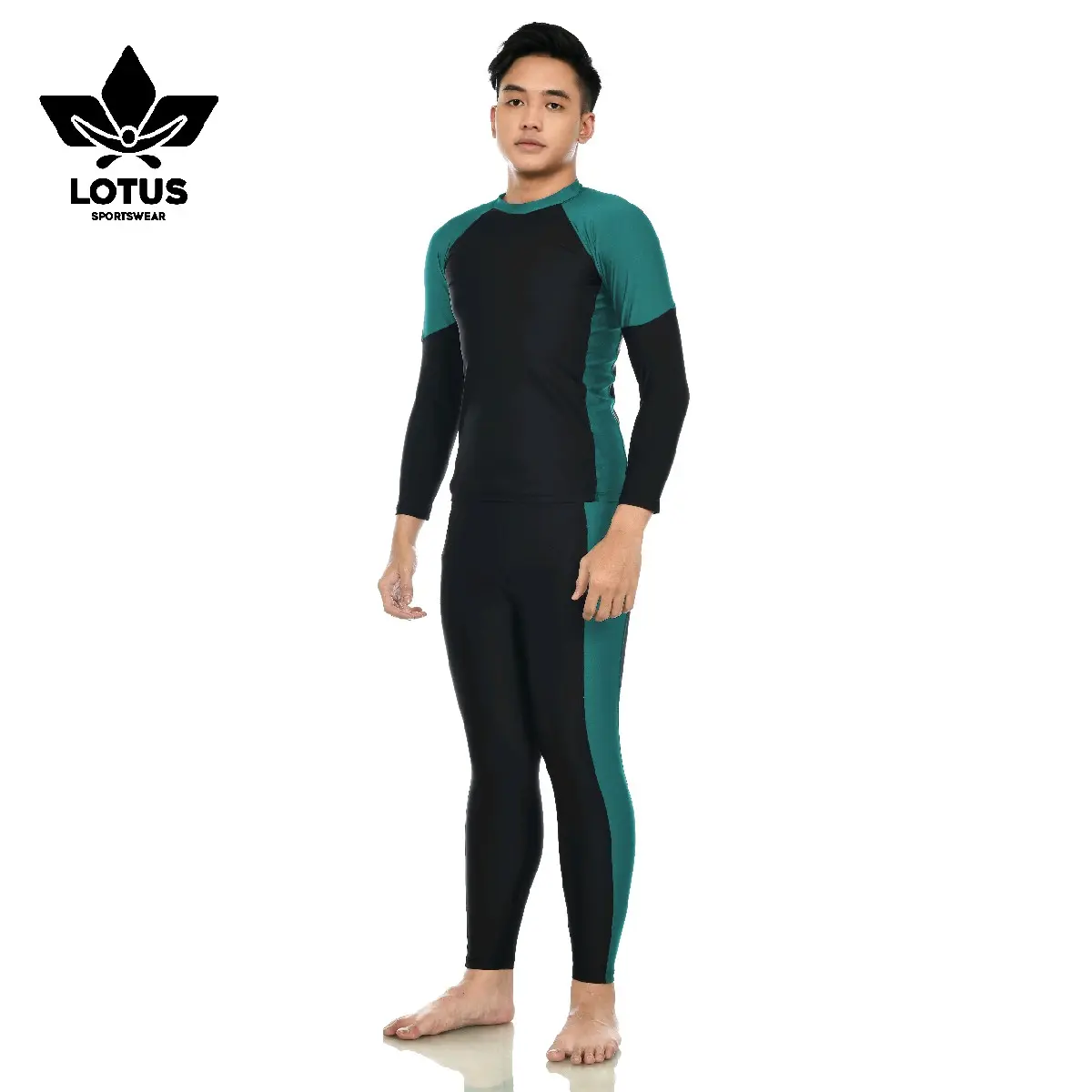 Baju Renang Pria Dewasa Setelan Lengan Panjang & Celana Panjang Air  Pakaian  Swimwear  Outdoor