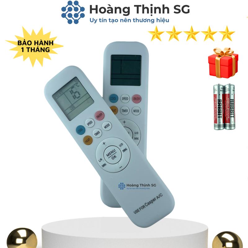 Điều khiển điều hòa CASPER mã 03, remote máy lạnh CASPER - Tặng kèm pin infrared controller 9