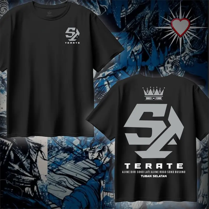 KAOS T-SHIRT SH TERATE 22  Cotton Combed 24s Premium.Desain Simpel Elegant 0