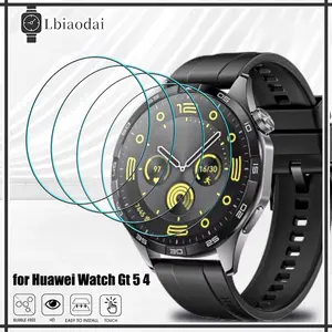 Tempered Glass / Soft Film Screen Protector for Huawei Watch Gt 6 5 4 41mm 46mm All-around Protection Accessories Anti Gores Jam Tangan for Smartwatch Huawei Gt 4 5 6 41mm 46mm