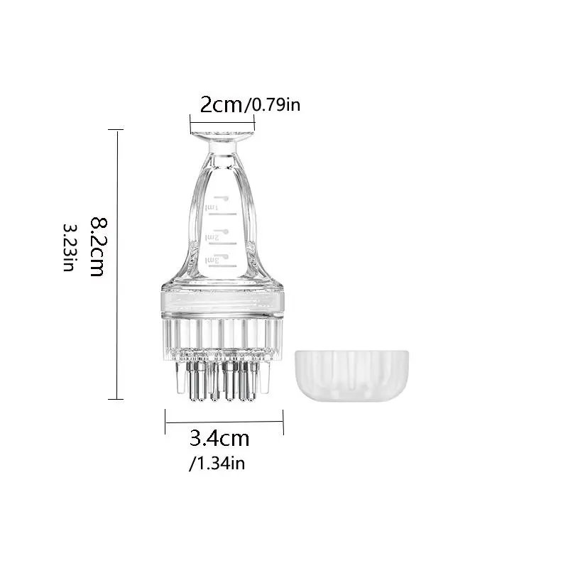 Scalp Essential Oil Roller Ball, Scalp Massage Medicine Roller Ball with Dropper & Roller Cleaning Brush, Skin Care Tool for Home & Travel 1