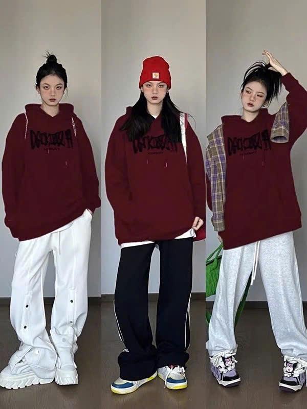 Áo Khoác Hoodie Cao Cấp Form Rộng Nỉ Bông Hai Lớp In Hoạ Tiết Sắc Nét Nam Nữ Đều Mặc Được Menswear 0