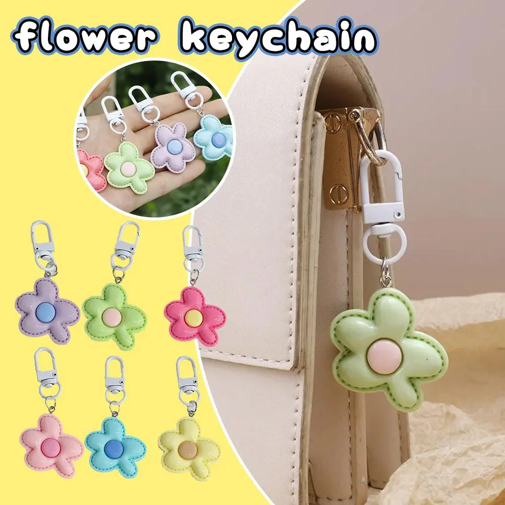 Móc Chìa Khóa Sáng Tạo, Móc Khóa Hoa Thời Trang, Dành Cho Phụ Nữ, Đồ Trang Trí Túi Xách Ngọt Ngào, Charm, Phụ Kiện Giữ Chìa Khóa Ô Tô, Quà Tặng
