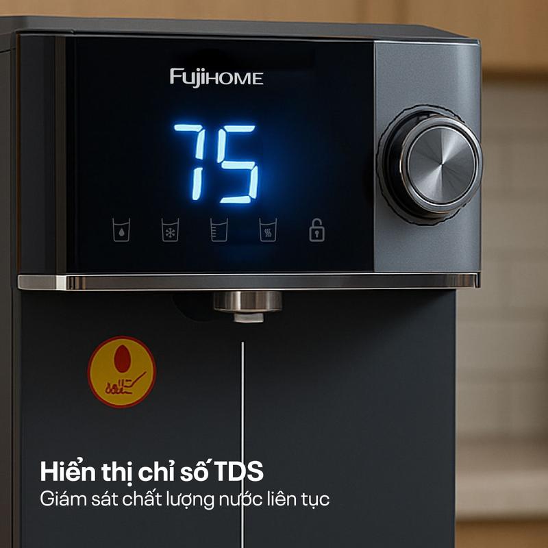 Máy lọc nước RO nóng lạnh FUỊHOME WP302C Lọc RO siêu tốc, khử khuẩn UV - Bảo hành 24 tháng 6