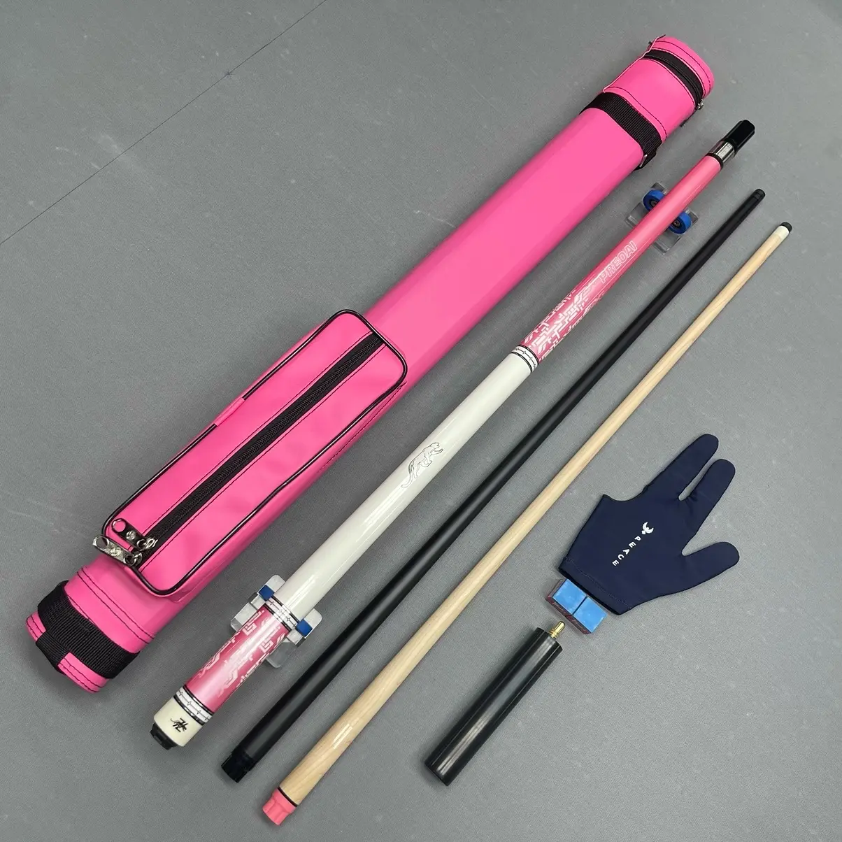Cơ bida hồng BlackPink (tặng kèm combo bao da và phụ kiện) Cơ bi-a hồng