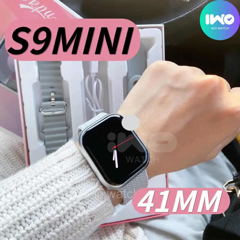 S9 mini Original Smartwatch Amoled screen for woman 41mm watch with 3pcs straps Bluetooth Call Music calculator support replace wallpaper