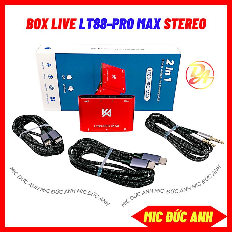 Box Livestream LT88 Pro Max Phiên Bản Mới 2025 Phụ Kiện Hỗ Trợ Đàm Thoại 2 Chiều Vừa Sạc Vừa Live Dùng Cho Cả Androi Và IOS