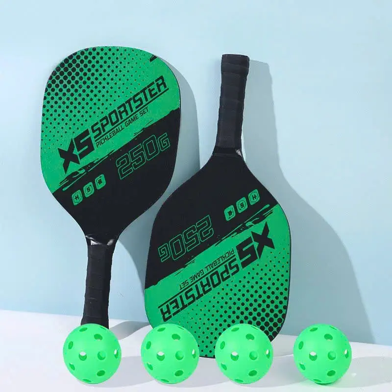 Bộ 2 Vợt Pickleball 4 quả bóng tóc chuyên nghiệp bảng thể thao 3