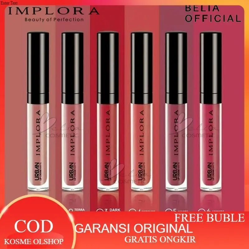 PROMO Original Lip cream implora / implora lip cream bpom original 100% GRATIS ONGKIR