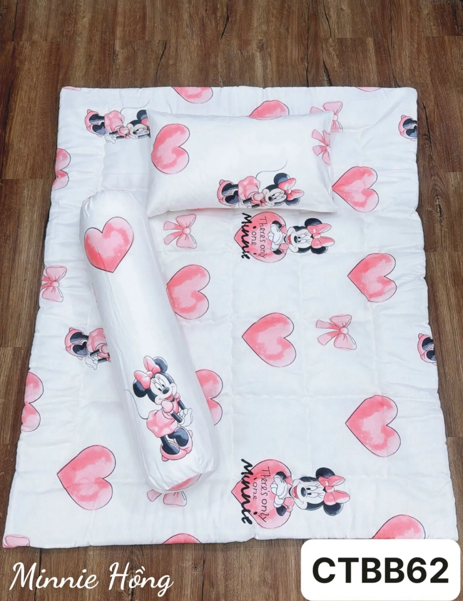 Set bé đi học COTTON 100% - Set gối ngủ cho Bé - Gối đi học, gối ngủ đến trường, đi du lịch