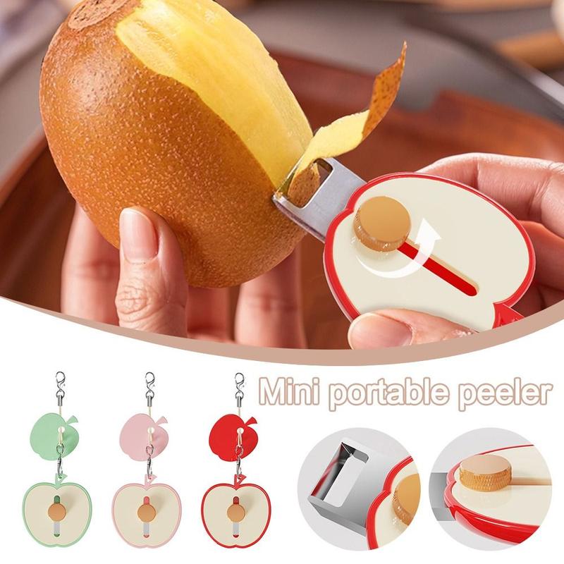 Product Introduction of New Peeling Tool Retractable Mini Peeler Durable Portable Fruit Peeler Multifunctional Extendable Manual Peeler for Camping Picnics Outdoor Activities 13