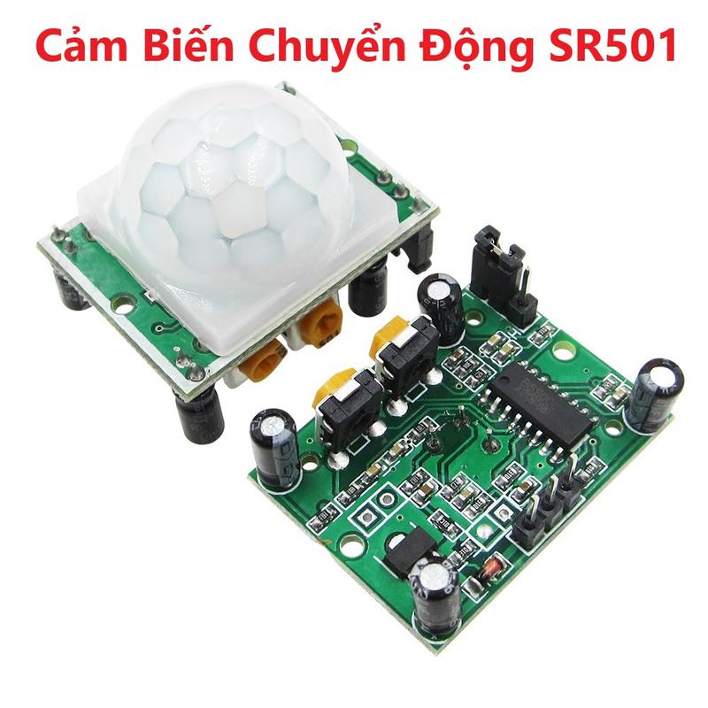 Mạch Module Cảm Biến Chuyển Động SR501 - Cảm ứng hồng ngoại từ cơ thể người phạm vi 7M 0